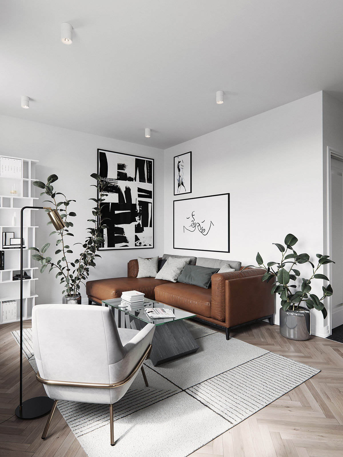 Scandinavian Living Room Furniture Applying scandinavian small apartment design along with contemporary