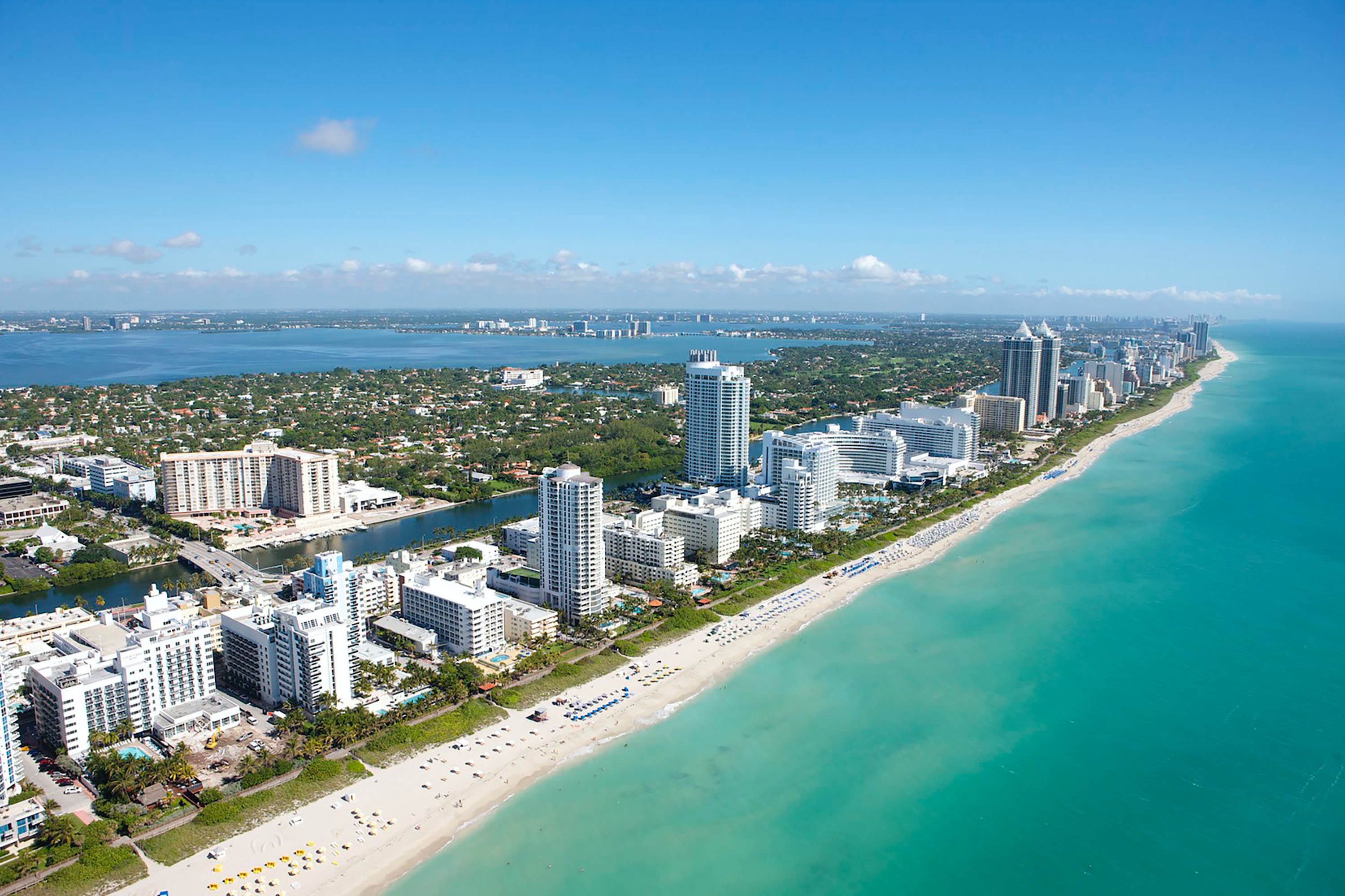 Miami beach coastline